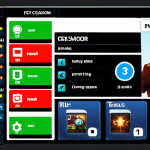 Navigating the FC Online Interface**

*Prompt: FC Online game interface, focusing on menu icons, with a friendly player avatar pointing towards different sections like "Team," "Store," and "Settings."  Colorful, inviting, and slightly futuristic.*

**